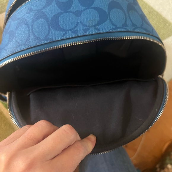 Coach Colorblock backpack in purple, blue, pink, and green. Never used! - Picture 6 of 8